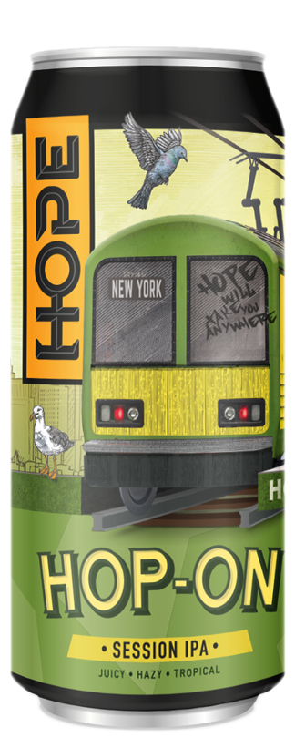 Hope Hop-On Session IPA Can Hope Hop-On Session IPA Can