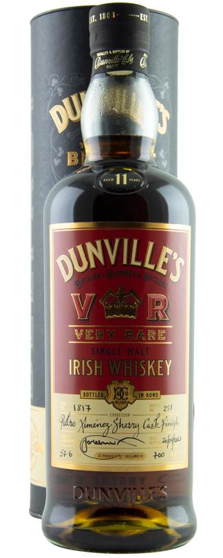 Dunville's VR 11 Year Old Pedro Ximenez Sherry Cask Finish, 57.6% ABV